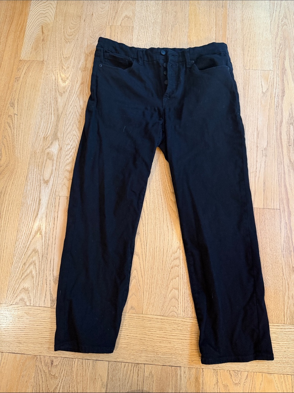 Good American Black Relaxed Fit Women's Jeans